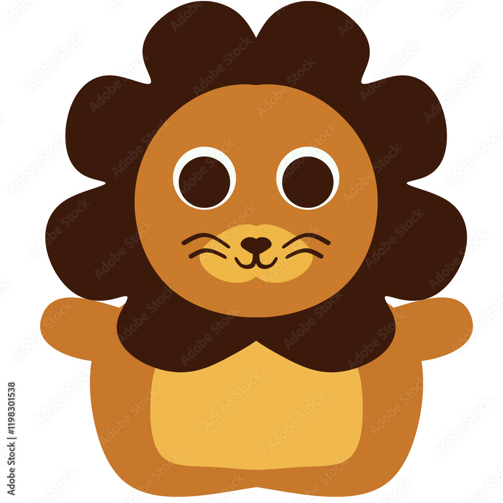 Obraz premium baby lion cartoon