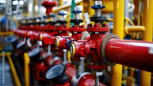 Wallpaper Mural Safety Systems at Work: Refinery Fire Suppression Technology Torontodigital.ca