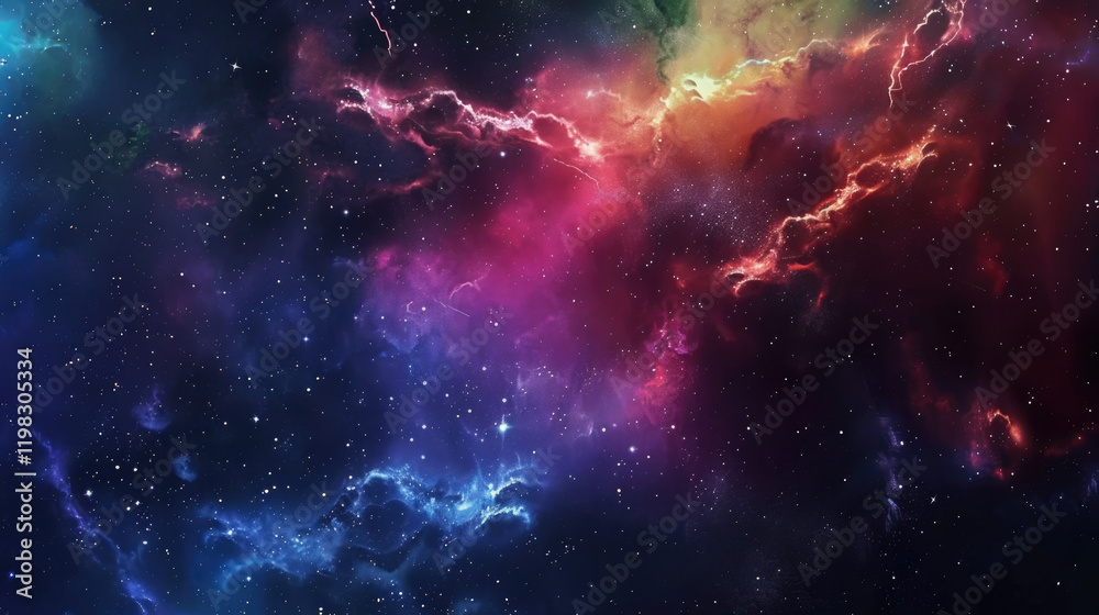 Naklejka premium background with stars