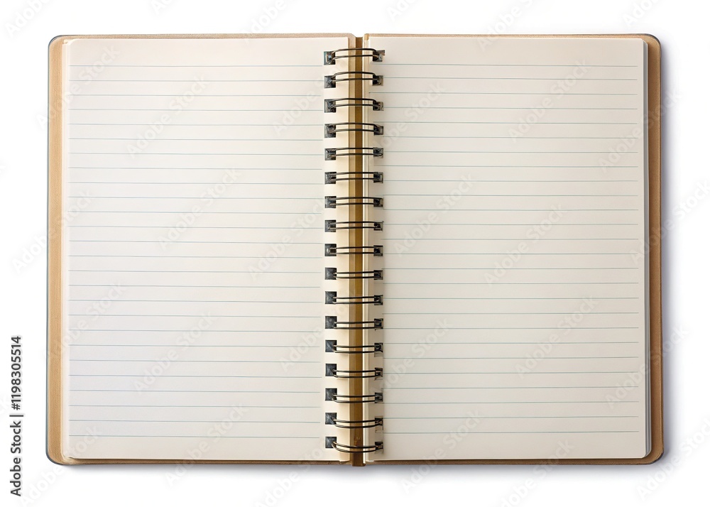 Open Notebook, Blank Pages, Colorful, Bright, Isolated, High-Resolution Image Open Notebook, Blank Pages, Colorful, Bright, Isolated, High-Resolution Image