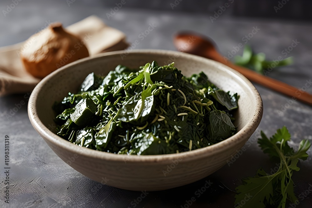 Traditional Molukhia Leafy Stew Traditional Molukhia Leafy Stew