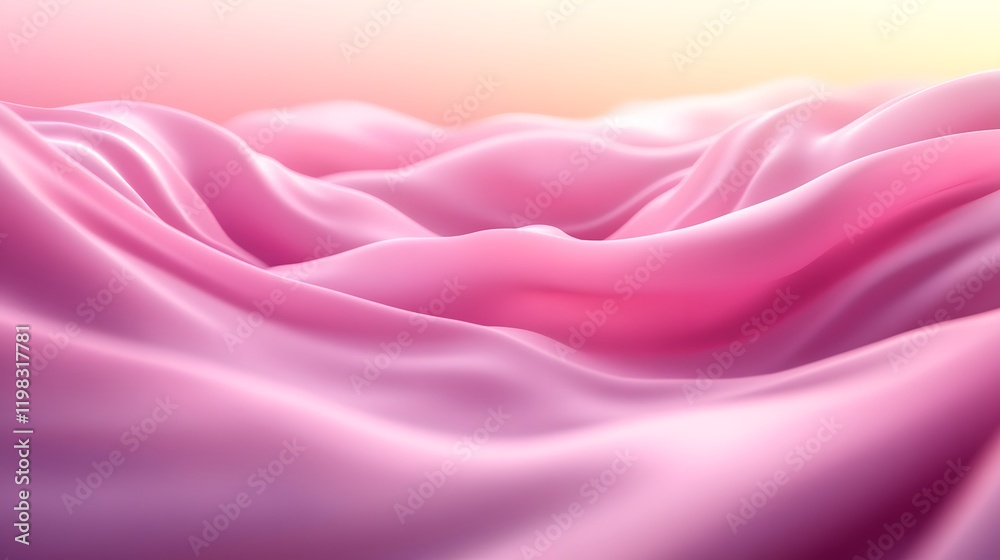 Obraz premium Pink Silk Draped Fabric Abstract Background