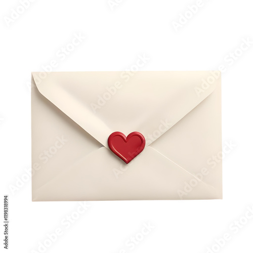 love letter envelope sealed with love sticker