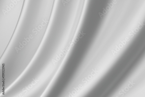 gray silk fabric, delicate satin with soft pleats for designer, text mockup, cards, luxury concept. Smooth elegant golden silk or satin texture can use as background. Retro style