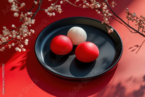 Japanese confections Red bean daifuku photo