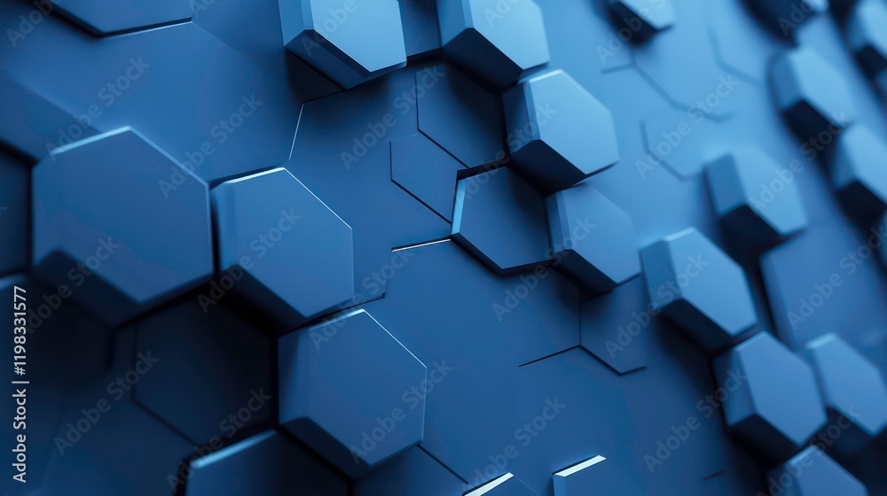 Abstract light blue background with hexagon shapes for a medical technology presentation Abstract light blue background with hexagon shapes for a medical technology presentation