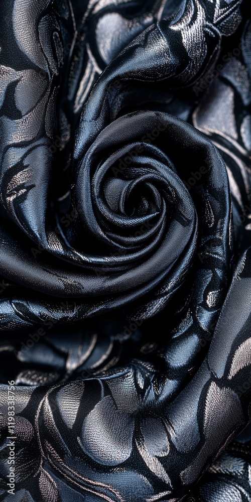 Obraz premium a beautiful background of spiraling dark matter with a brocade pattern