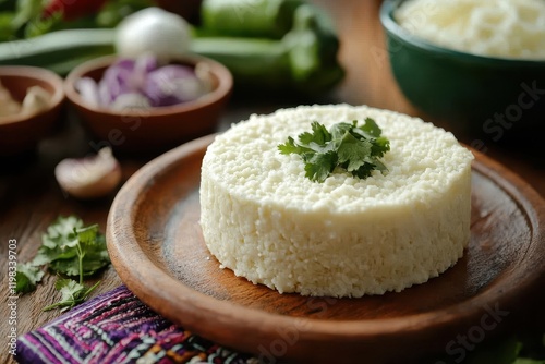 Oaxacan cheese made with fresh ingredients in Latin America photo