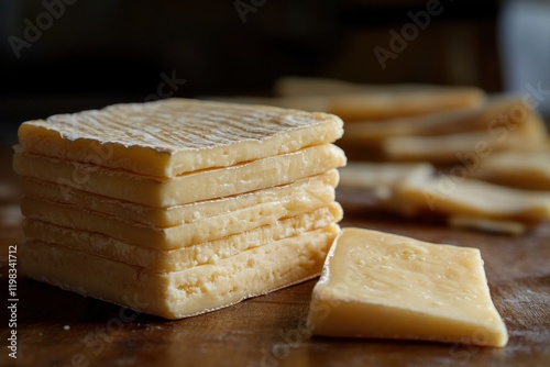 Picture of sliced colby jack cheese