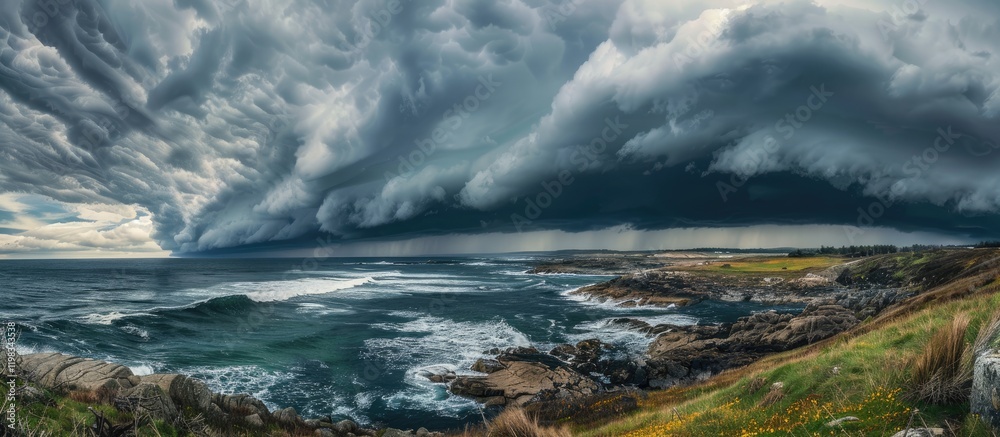 Dark Storm Clouds Over the Coast Dark Storm Clouds Over the Coast