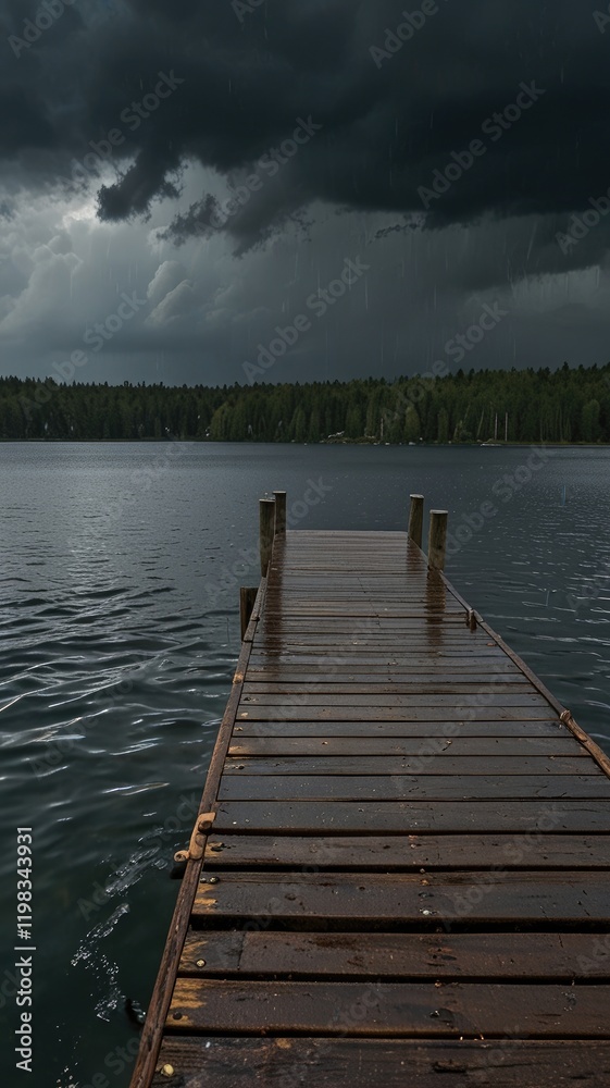 dock lake,Rain-Drenched Dock Overlooking a Stormy Lake Scene
dock lake,Rain-Drenched Dock Overlooking a Stormy Lake Scene