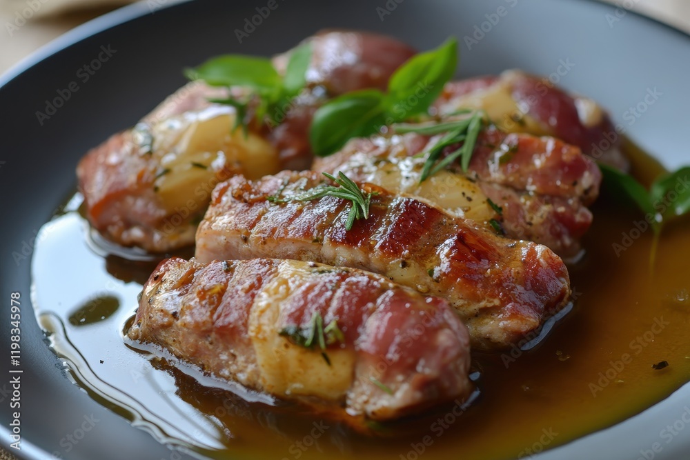 Roman saltimbocca a traditional dish Roman saltimbocca a traditional dish