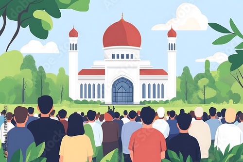 people in the masjid