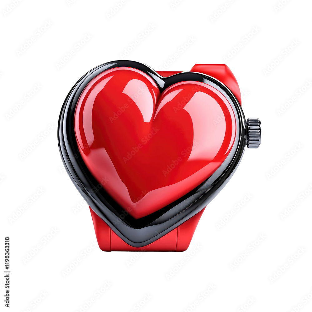 Red Heart-Shaped Luxury Watch A Symbol of Love and Time Red Heart-Shaped Luxury Watch A Symbol of Love and Time