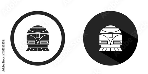 Train logo. Train icon vector design black color. Stock vector.