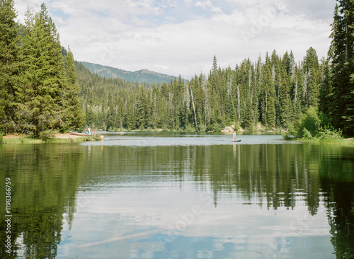 beautiful mountain Lightning Lake in the E.C. Manning Park British Columbia Canada