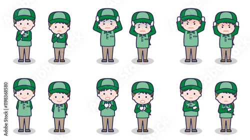 配達員の男女 05