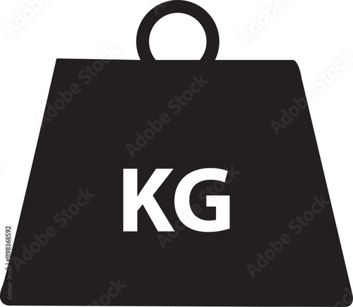 Kilogram weight icon vector illustration design. Maximum weight icon. load-bearing ability icon