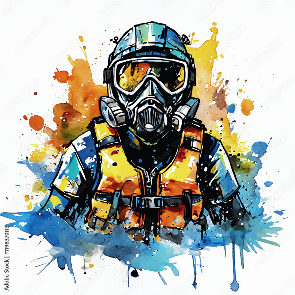 Ready to dive diver.