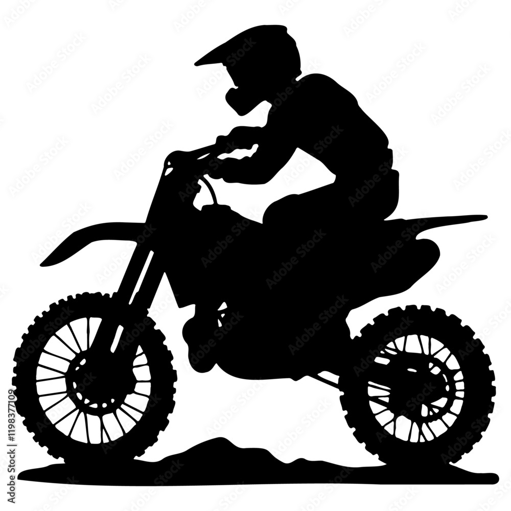 Fototapeta premium Motocross Racing Illustration.