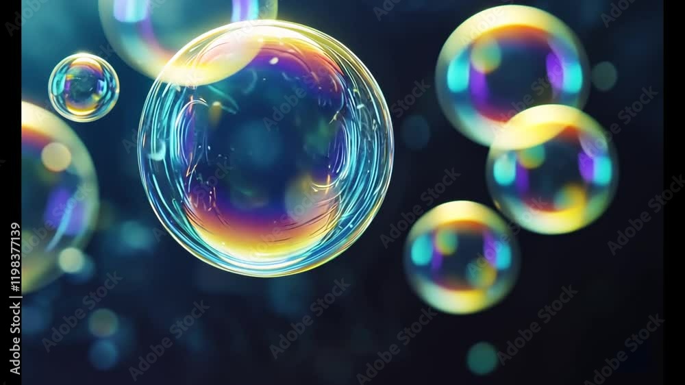 animation of a floating bubble circles animation of a floating bubble circles