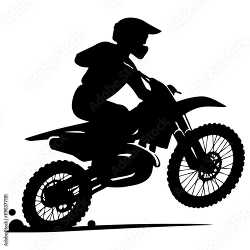 Motocross Racing Illustration.