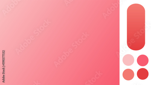 Rose Quartz, Red, Coral, Cinnabar gradient background with light blurred pattern. Abstract illustration with gradient blur design. Blurred colored abstract background. Colorful gradient