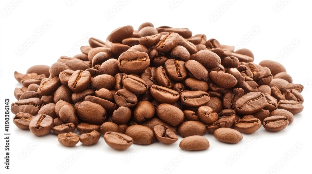 Obraz premium Coffee beans isolated on white background