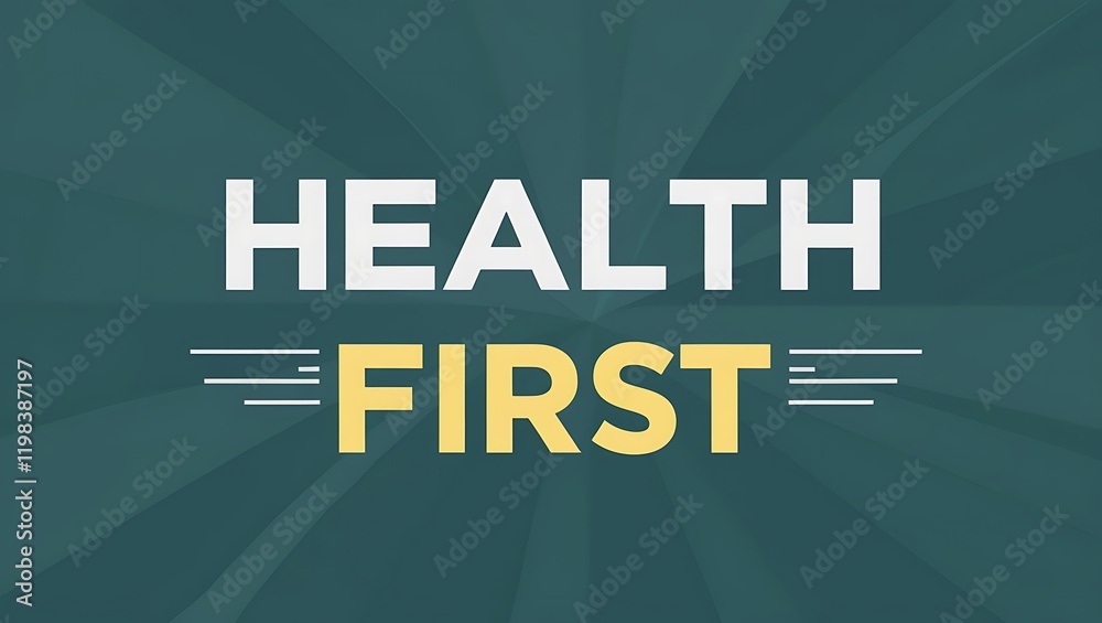Health First A Motivational Wellness Poster Design Health First A Motivational Wellness Poster Design