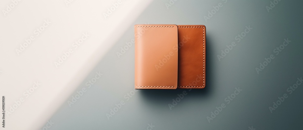 Brown Leather Notebook on Gray Surface | Abstract Texture Background, Sleek Design Focus Brown Leather Notebook on Gray Surface | Abstract Texture Background, Sleek Design Focus