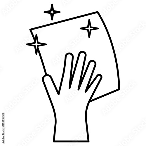 wiping hands