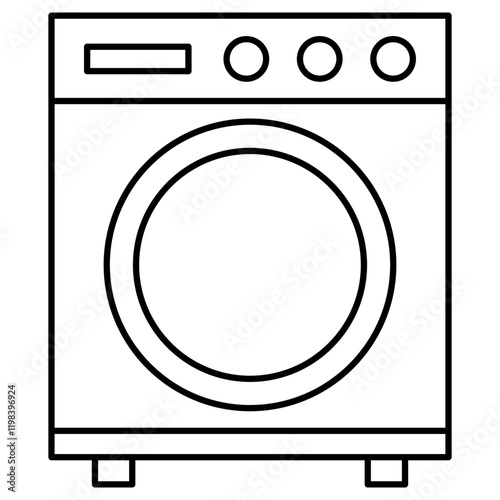 washing machine icon illustration