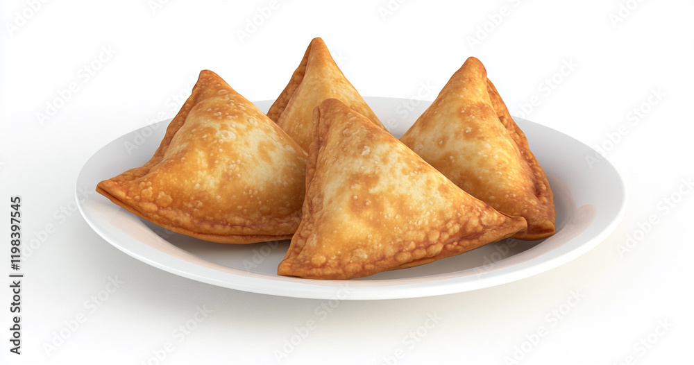 Samosa on a plate