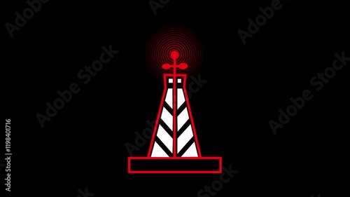 Mobile telecommunication cell tower with transmit telecommunication signal