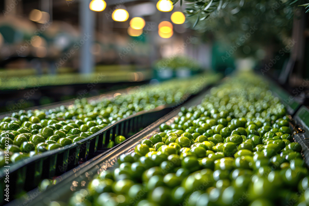 Fototapeta premium Production of extra virgin olive oil.. Generative AI