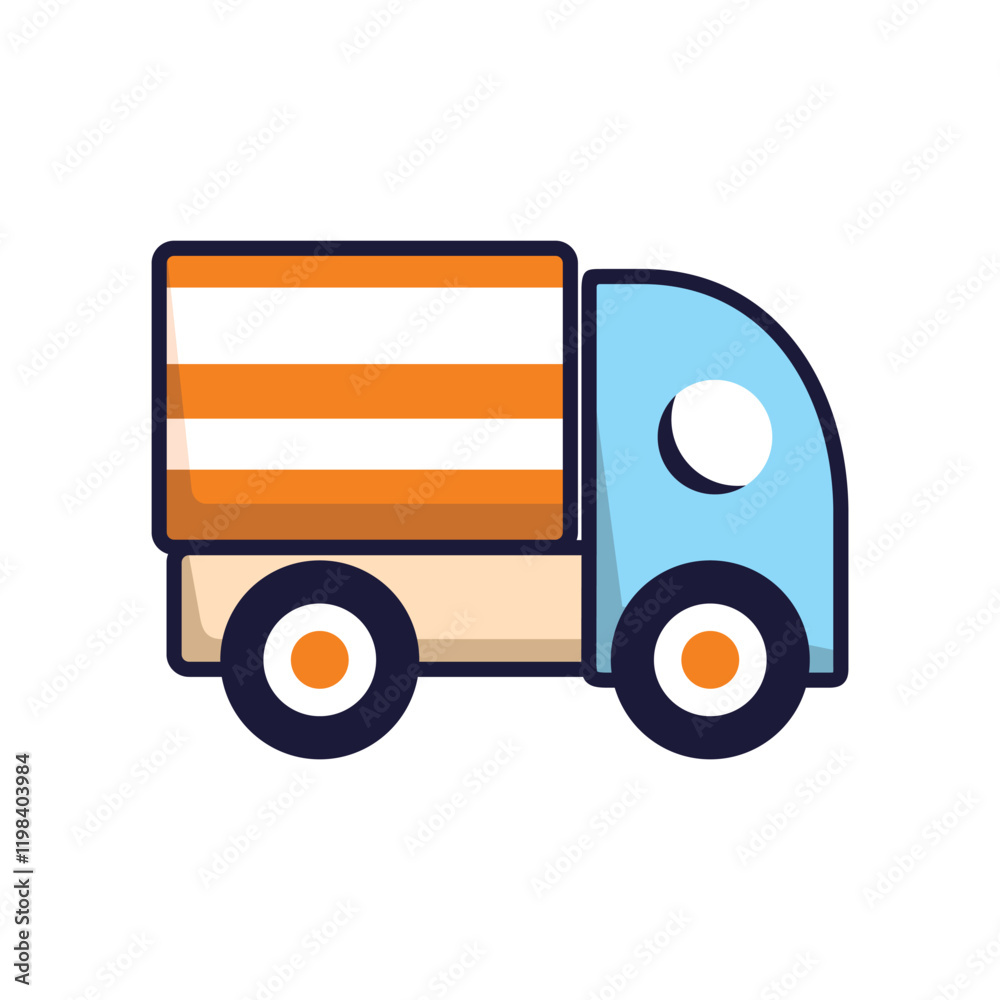 Pick Up Car Cute, Cartoon Vector Illustration Pick Up Car Cute, Cartoon Vector Illustration
