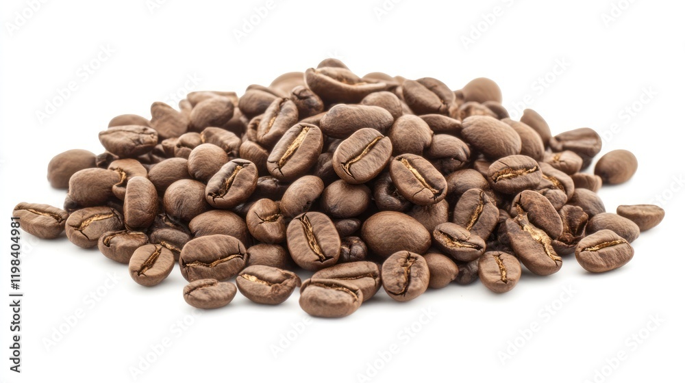 Fototapeta premium Coffee beans isolated on white background