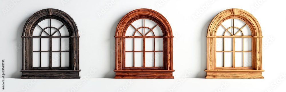Fototapeta premium Arched Windows: A Timeless Architectural Detail