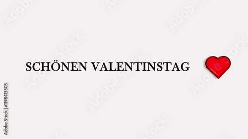 'happpy valentine's day' in German text 