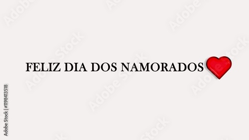 'happy valentine's day' in  Portuguese text 