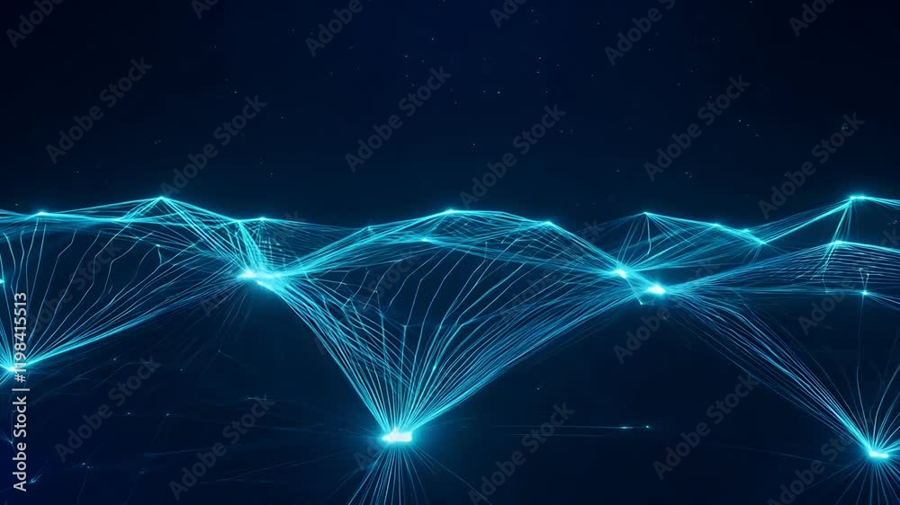 dark panoramic ro blue plexus background abstract blue technology light ...
