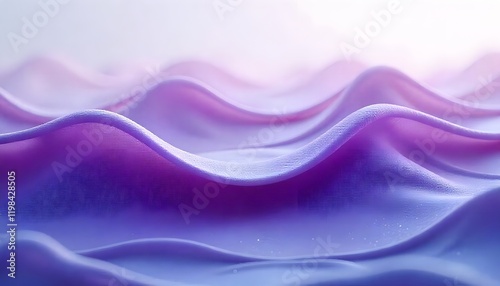 Wallpaper Mural Abstract Purple Waves: A Serene Digital Landscape Torontodigital.ca
