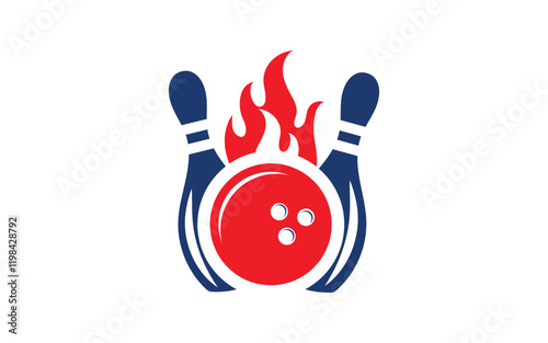 Bowling icon Template vector illustration design