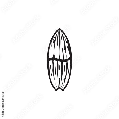 surf board logo vector image