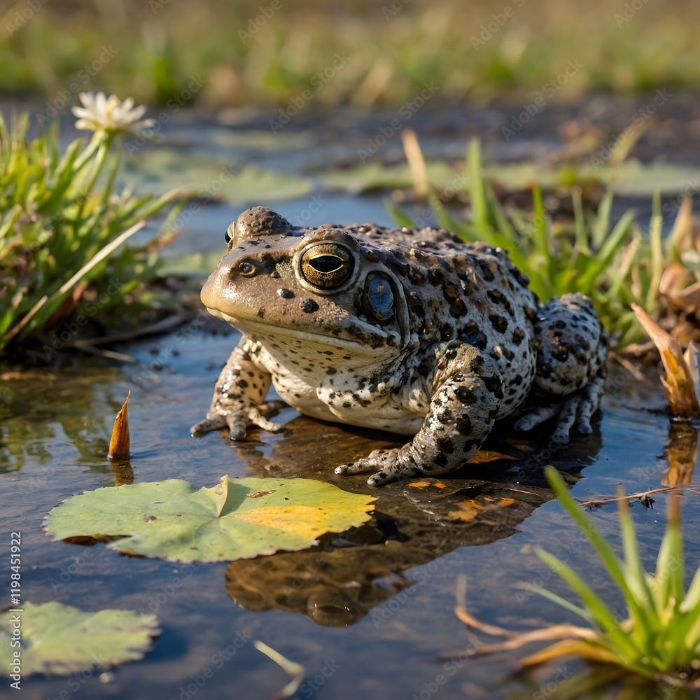 In the Flow of Seasons: Natter jack Toad in Wetland In the Flow of Seasons: Natter jack Toad in Wetland