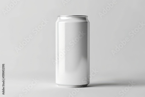 White aluminum can mockup on white background. (1)