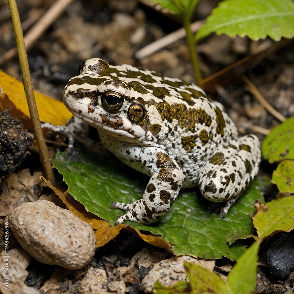 Nature’s Master of Disguise: Midwife Toad Blending with Its Surroundings Nature’s Master of Disguise: Midwife Toad Blending with Its Surroundings