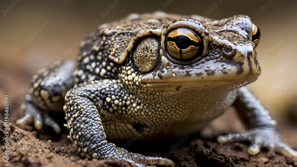 Close-Up Portrait of an African Clawed Toad: Unique Amphibian Details Close-Up Portrait of an African Clawed Toad: Unique Amphibian Details