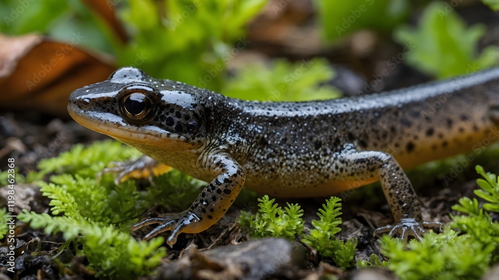 Smooth Newt in Action: Interacting with Aquatic Ecosystem Inhabitants Smooth Newt in Action: Interacting with Aquatic Ecosystem Inhabitants