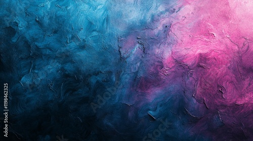 Abstract bright magenta cyan noisy gradient background, geometric overlay texture album cover, monochrome focus, Generative AI